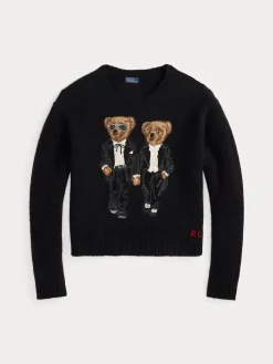 Polo Ralph Lauren naisten collegepusero POLO BEAR, musta