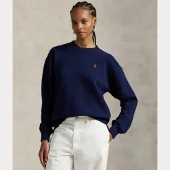 Polo Ralph Lauren naisten collegepaita Fleece Crewneck, tummansininen