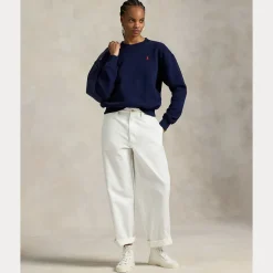 Polo Ralph Lauren naisten collegepaita Fleece Crewneck, tummansininen