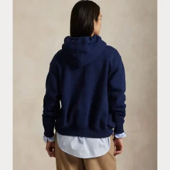 Polo Ralph Lauren naisten huppari POLO BEAR KNIT SWEATSHIRT, tummansininen