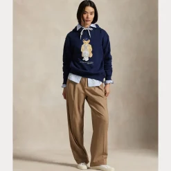 Polo Ralph Lauren naisten huppari POLO BEAR KNIT SWEATSHIRT, tummansininen