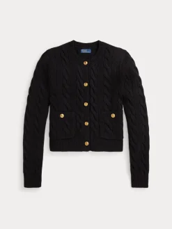 Polo Ralph Lauren naisten neuletakki SWEATER-CARDIGAN, musta