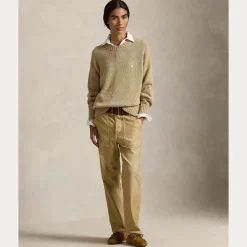 Polo Ralph Lauren naisten neule Sweather Pullover, kameli