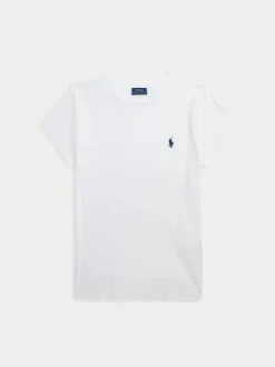 Polo Ralph Lauren naisten t-paita, NEW RLTPP-SHORT SLEEVE-T-SHIRT Valkoinen
