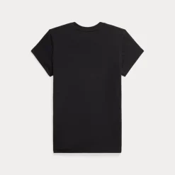 Polo Ralph Lauren naisten t-paita, NEW RLTPP-SHORT SLEEVE-T-SHIRT Musta