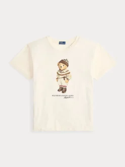 Polo Ralph Lauren naisten t-paita POLO BEAR, Luonnonvalkoinen