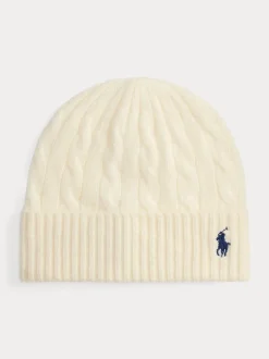 Polo Ralph Lauren pipo, WL CS CBL BN-HAT Luonnonvalkoinen