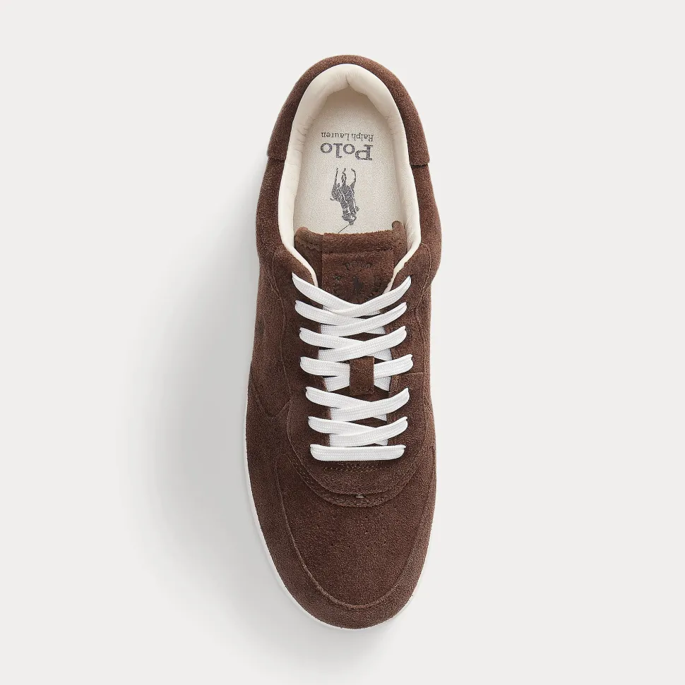 Polo Ralph Lauren tennarit, MASTERS CRT-SNEAKERS-LOW TOP LACE Kaakaonruskea
