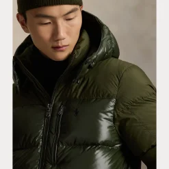 Polo Ralph Lauren The Gorham Two-Tone Down Jacket, tummanvihreä