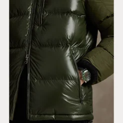 Polo Ralph Lauren The Gorham Two-Tone Down Jacket, tummanvihreä