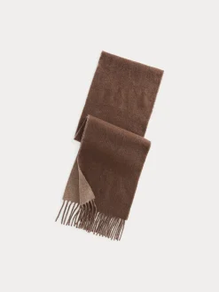Polo Ralph Lauren Unisex huivi Classic RVRS Scarf, tummanruskea