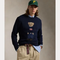 Polo Ralph Lauren unisex neulepusero Polo Bear, Tummansininen