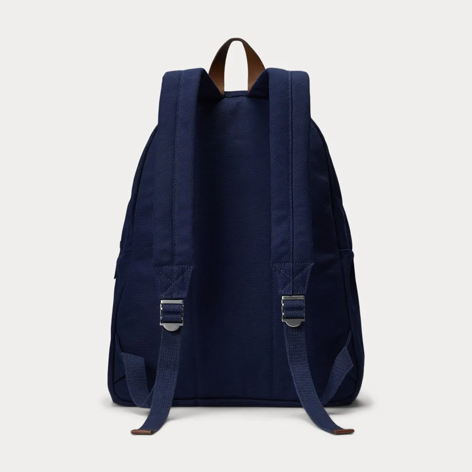 Polo Ralph Lauren Unisex reppy Polo bear Canvas Backbag, tummansininen