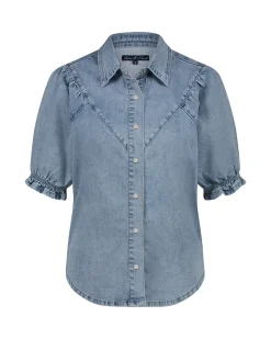 Red Button naisten pusero, VICTORIA BLOUSE LIGHT STONE Indigo