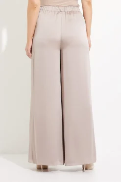 Ribkoff Naisten Housut, SATIN WIDE LEG PANTS Hiekka