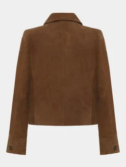 Saki naisten nahkatakki, THEA JACKET Konjakinruskea