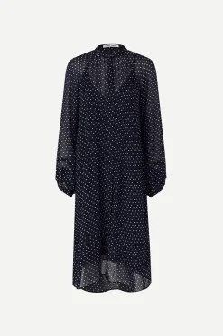 Samsoe and Samsoe Naisten Mekko, Elma shirt dress aop 9695 Sininen Kuosi