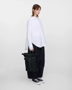 Sandqvist reppu, ICON ROLLTOP BACKPACK M Musta