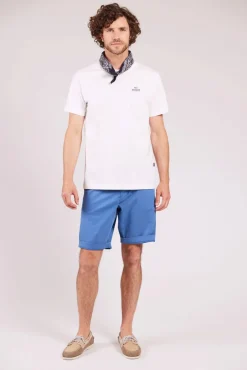Sebago miesten shortsit, BELTED BERMUDA SHORTS Vaaleansininen