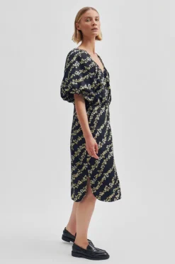 Second Female mekko, KALMIA DRESS Musta Kuosi