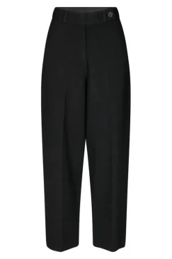 Second Female Naisten Housut, STINNA KNIT TROUSERS Musta