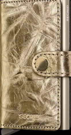 SECRID korttikotelo, MINIWALLET CRUNCH GOLD Kullankeltainen