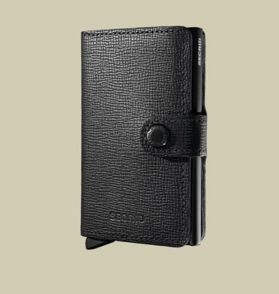 Secrid Korttikotelo, MINIWALLET CRISPLE BLACK MC BLACK Musta