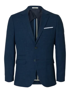 Selected bleiseri, OASIS LINEN Dark Navy