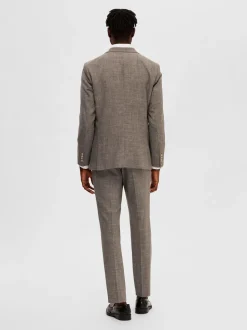 Selected bleiseri, OASIS LINEN Keskiruskea