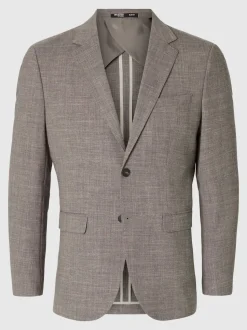 Selected bleiseri, OASIS LINEN Keskiruskea