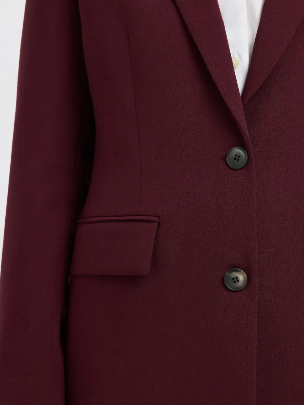 Selected Femme Naisten Bleiseri, AD-SLFRITA LS CLASSIC BLAZER MEL NOOS Fig Melange