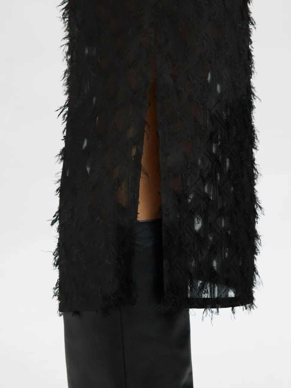Selected Femme naisten hame, SLFMARION HW MIDI SKIRT B Black