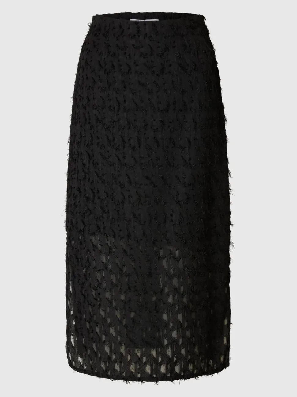 Selected Femme naisten hame, SLFMARION HW MIDI SKIRT B Black