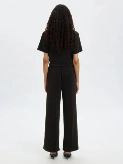 Selected Femme naisten housut SLFANJA HW RELAXED PANTS, Delicioso