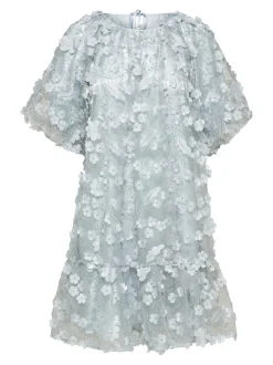 Selected Femme Naisten Mekko SLFALBERTA 2/4 DRESS Vaaleansininen