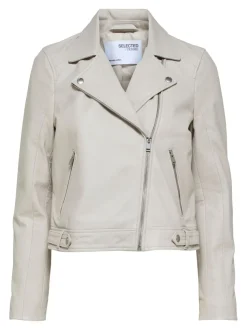 Selected Femme Naisten Nahkatakki, Katie Leather Jacket Kitti