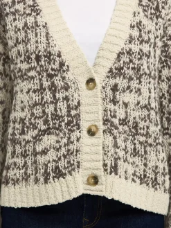 Selected Femme naisten neuletakki, SLFLINDSAY LS KNIT V-NECK CARDIGAN Birch Delicioso