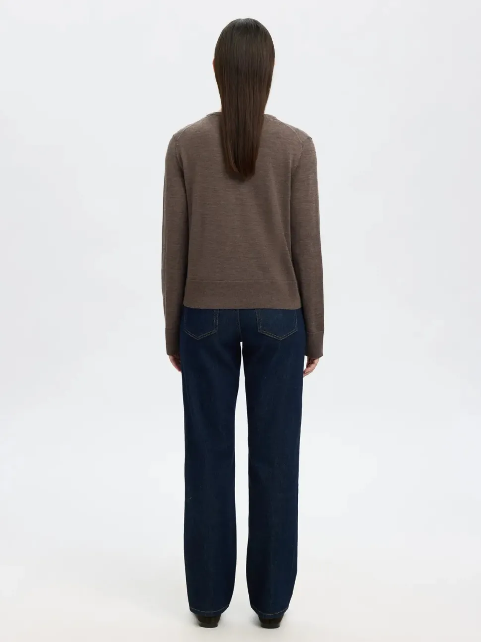 Selected Femme Naisten Neuletakki, SLFThea LS Knit Merino Cardigan Noos Delicioso