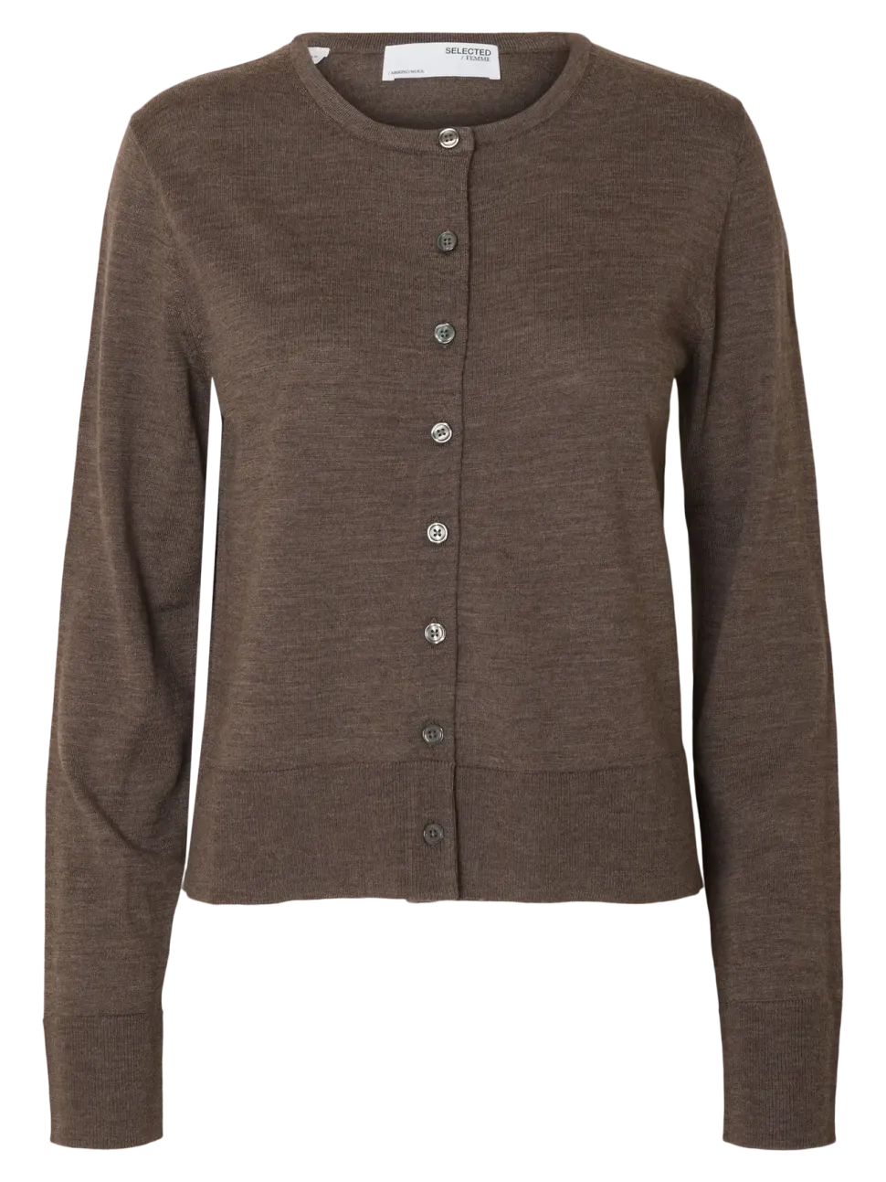 Selected Femme Naisten Neuletakki, SLFThea LS Knit Merino Cardigan Noos Delicioso