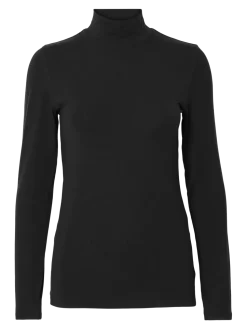 Selected Femme Naisten Paita, SLFMANJA LS HIGH NECK NOOS Black