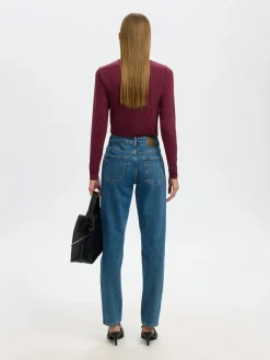 Selected Femme Naisten Paita, SLFMANJA LS HIGH NECK NOOS Fig