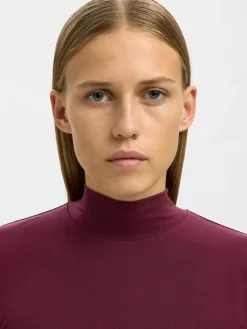Selected Femme Naisten Paita, SLFMANJA LS HIGH NECK NOOS Fig