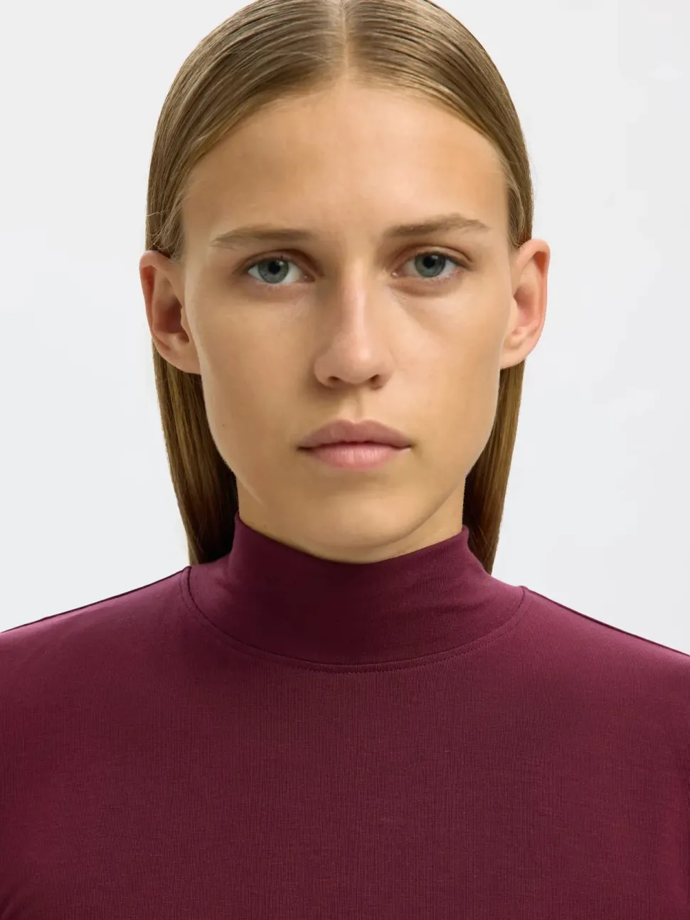 Selected Femme Naisten Paita, SLFMANJA LS HIGH NECK NOOS Fig
