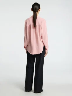 Selected Femme Naisten Pusero, SLFMIVIA LS TOP B Vaaleanpunainen