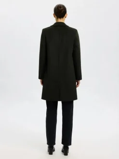 Selected Femme naisten takki, SLFSASJA LANO COAT Deep Depths Melange