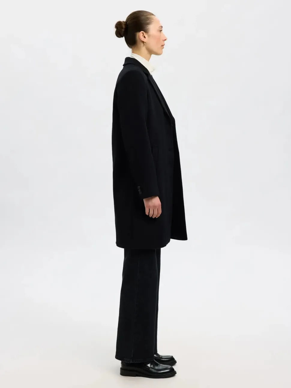 Selected Femme naisten takki, SLFSASJA LANO COAT Black