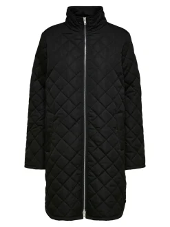 Selected Femme Naisten Tikkitakki SLFFILLY QUILTED COAT B Musta