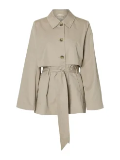 Selected Femme naisten trenssitakki SLFBELLI, Pure Cashmere