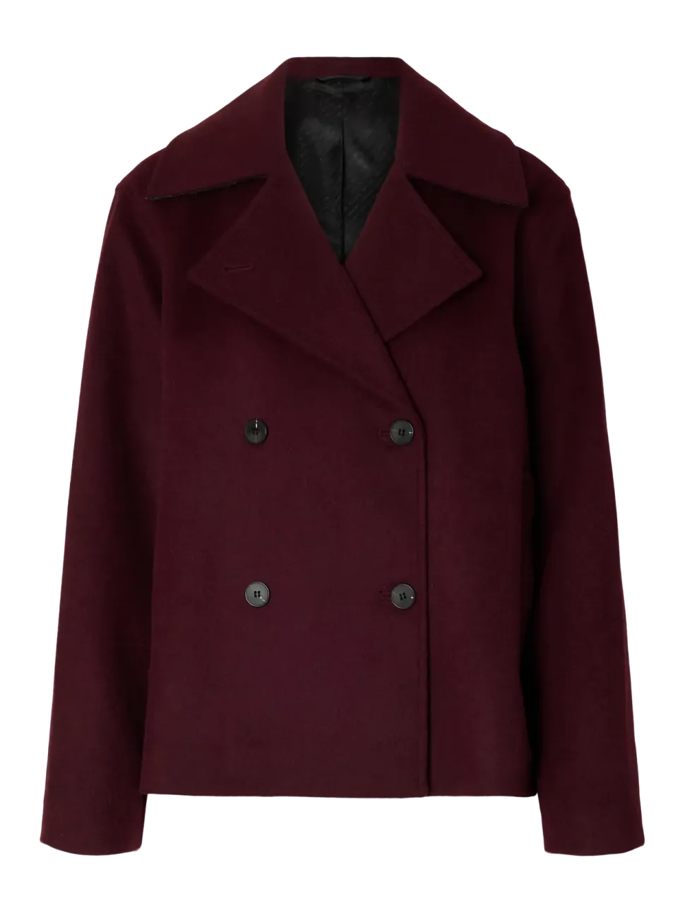 Selected Femme naisten villakangastakki, SLFALMA LANO JACKET Fig Melange