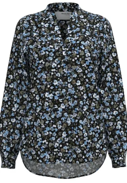 Selected Femme pusero, SLFMIVI LS AOP TOP B Sininen Kuosi